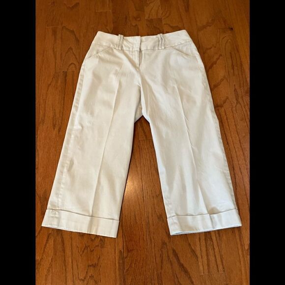 Larry Levine Stetch Crop Wide Leg Cuffed pant Sz 12 - Picture 3 of 9